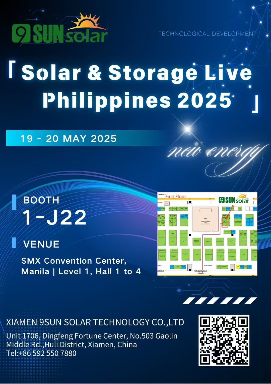 9Sun Solar apresentará soluções avançadas de montagem solar na Solar & Storage Live Philippines 2025