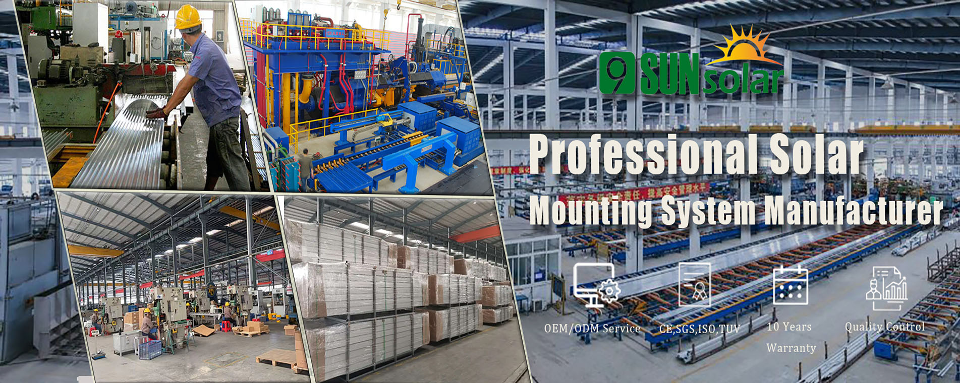 Fábrica de suportes solares