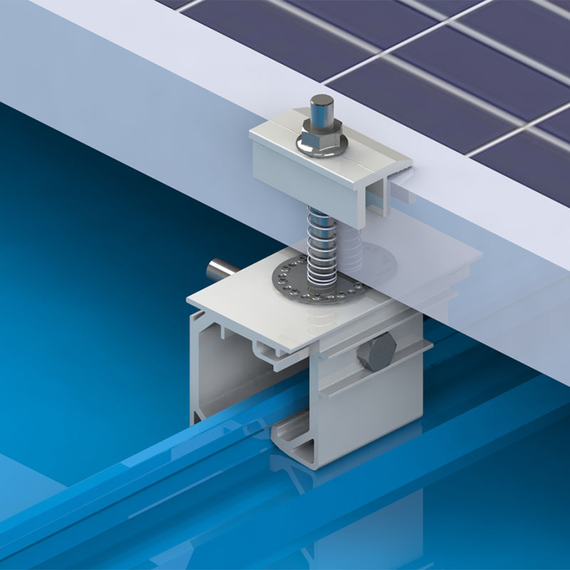 tin roof solar panels mount system