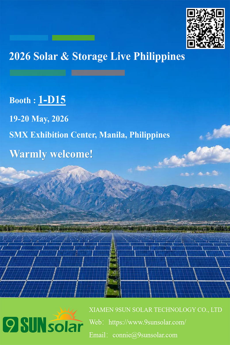 Visite a XIAMEN 9Sunsolar na Solar & Storage Live Philippines 2026 – Estande 1-D15